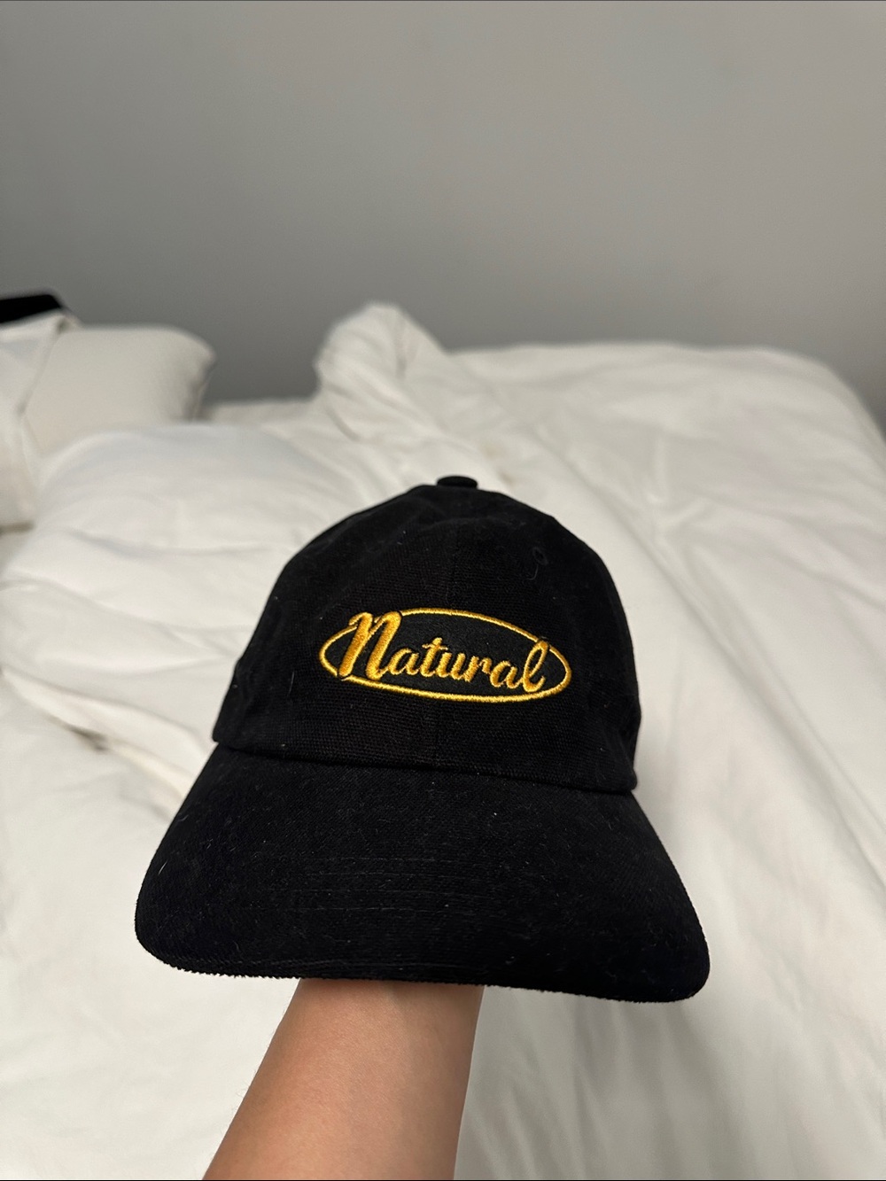 Black baseball cap